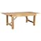 Flash Furniture Rectangle 40 in W, 84 in L, 30 in H, Pine Wood, Pinus Glabra, Steel, Light Natural XA-F-84X40-LN-GG - alternate 3